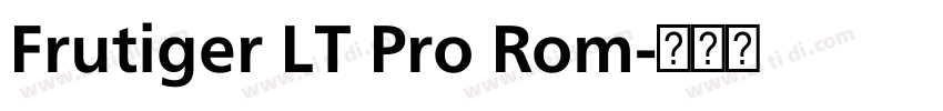 Frutiger LT Pro Rom字体转换